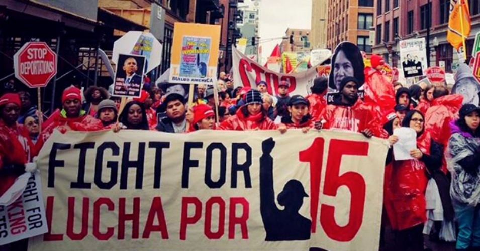 15$ mücadelesi: Yaşanabilir Ücret Talep Eden İşçiler İçin, Dünya Eylem Günü
