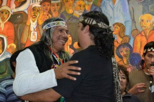 felix ve mapuche lideri