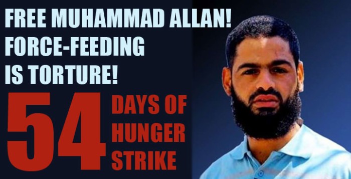 Filistinli Açlık Grevcisi Muhammad Allan Zorla Besleme Yöntemi İle Tehdit ediliyor